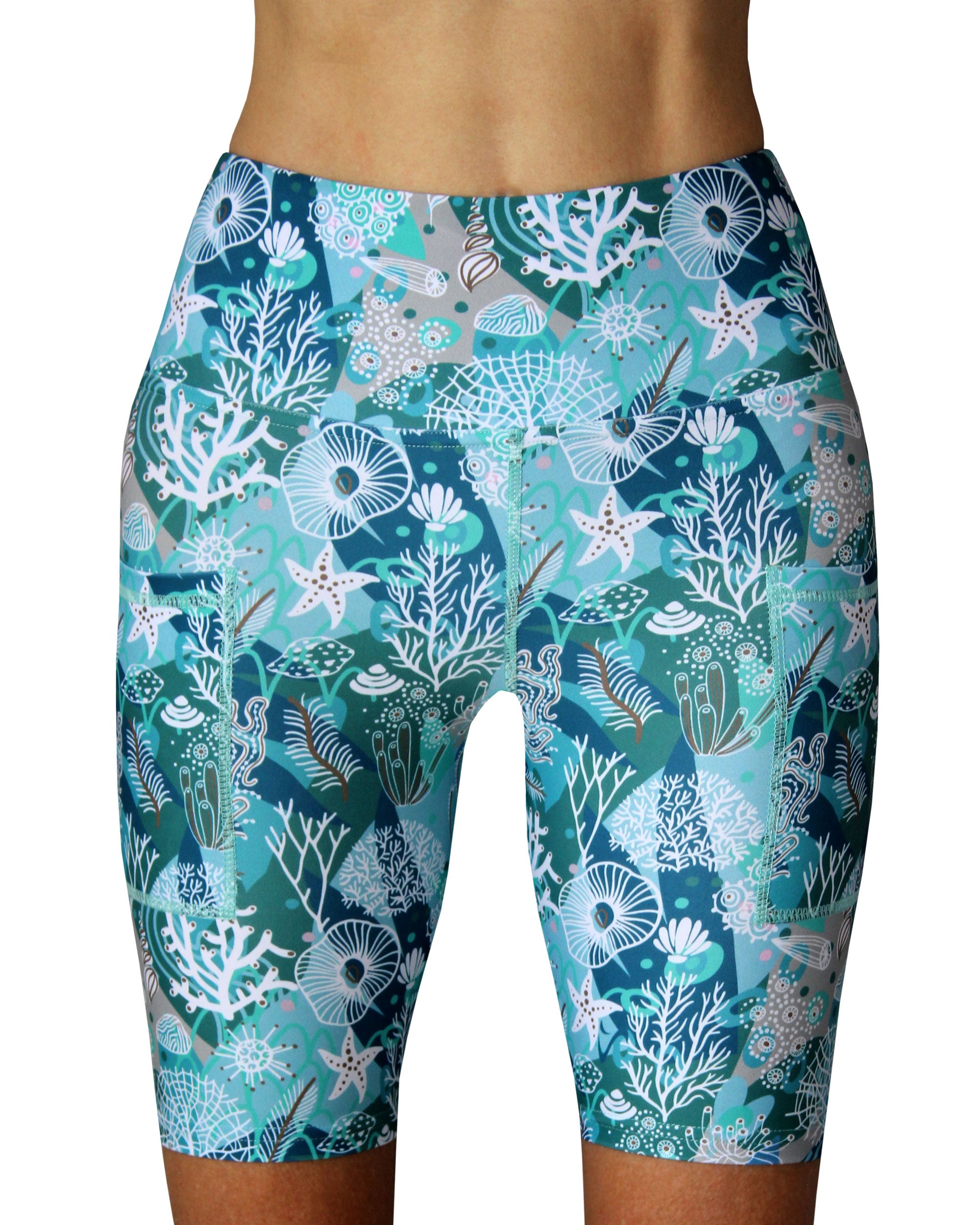 Womens' funky short pants for running.