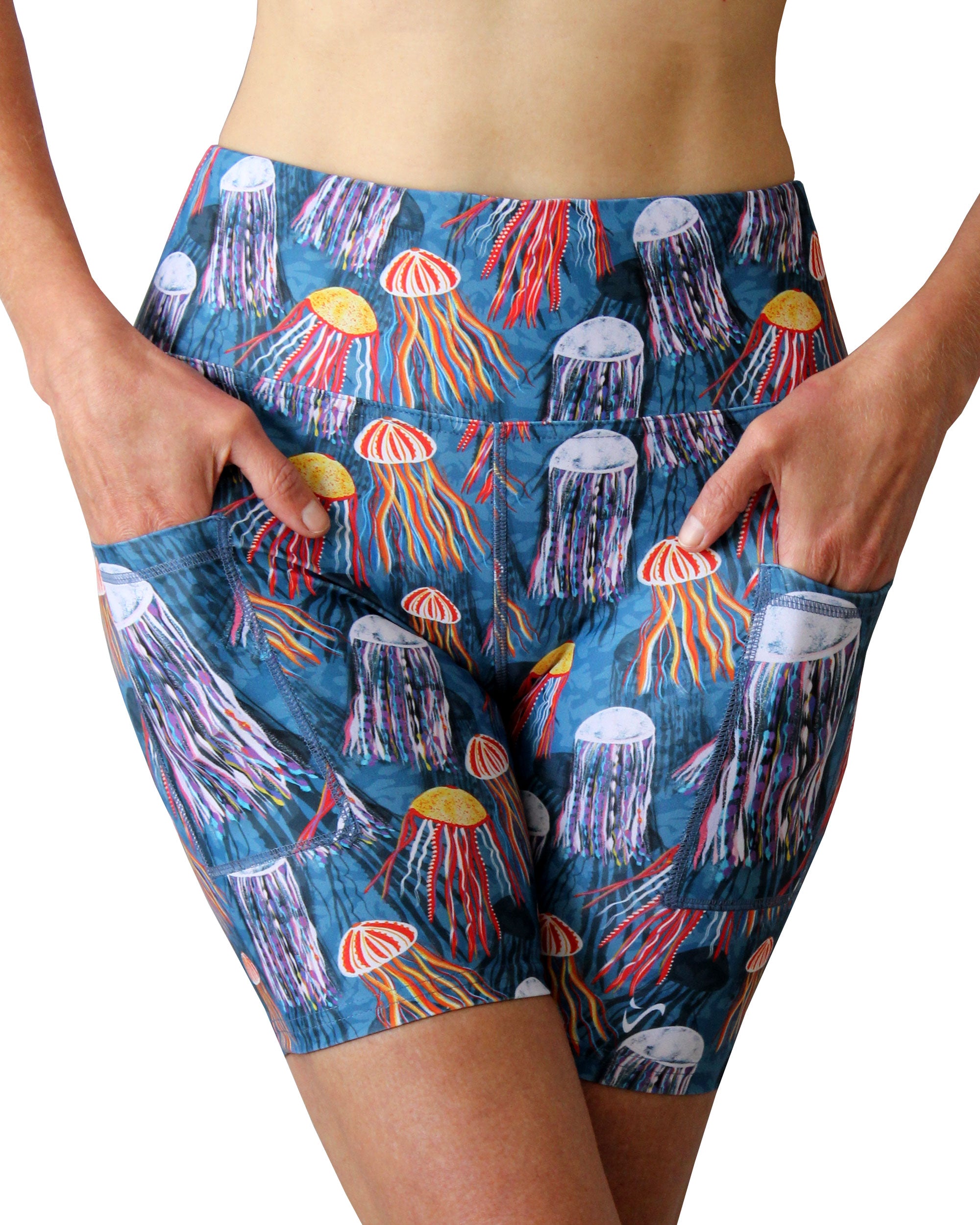 Jellyfish ladies running shorts with pockets